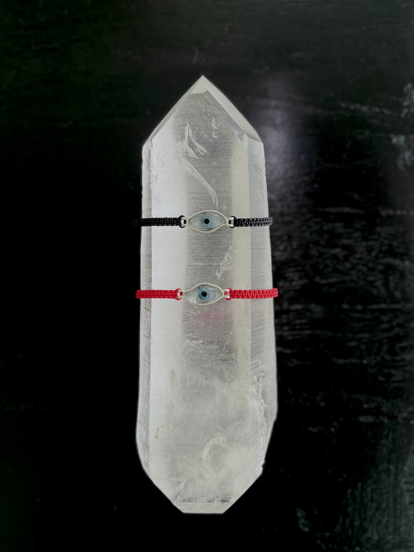 Crystal Evil Eye Red Corded Bracelet