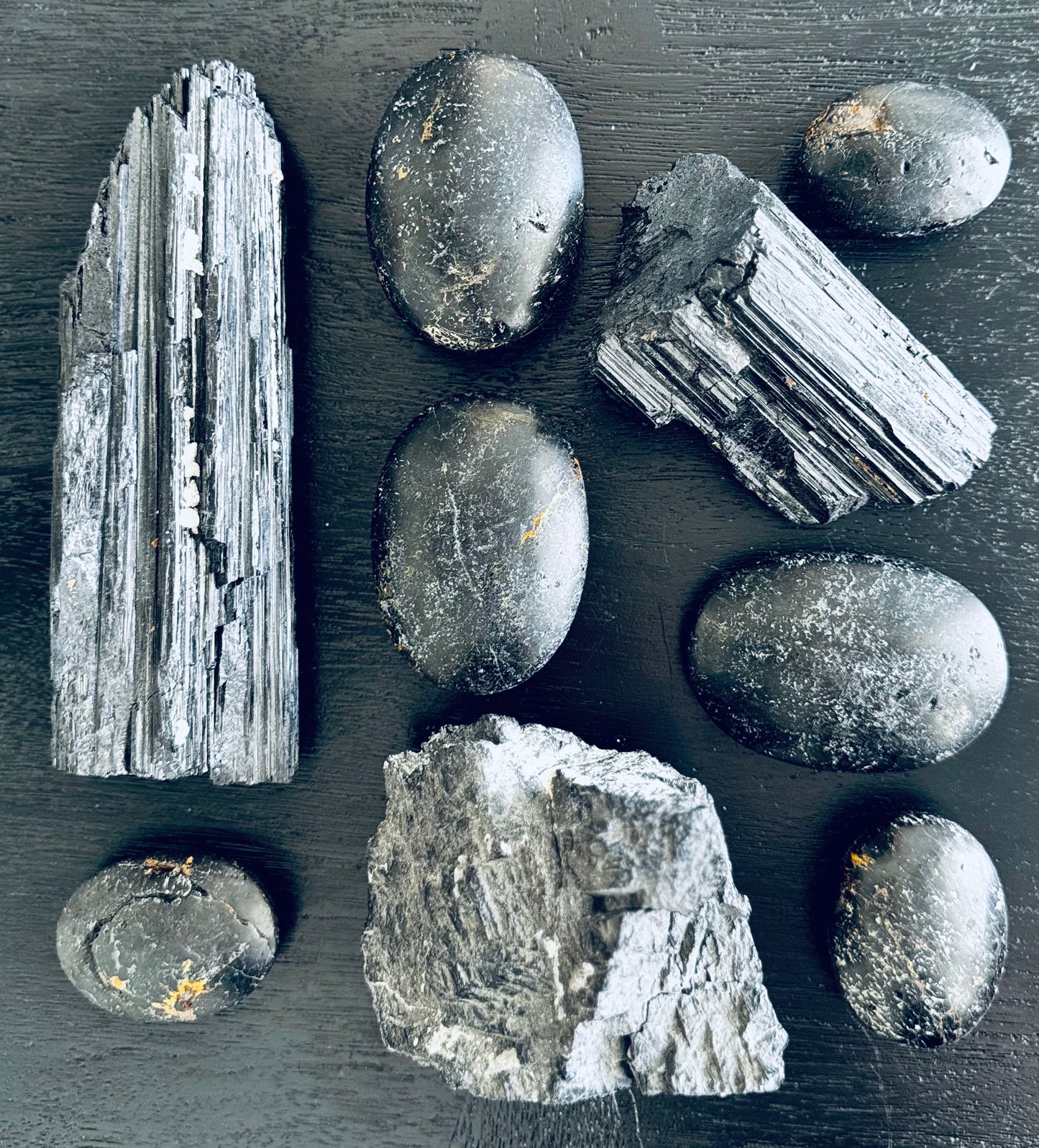 Black Tourmaline Palm Stone
