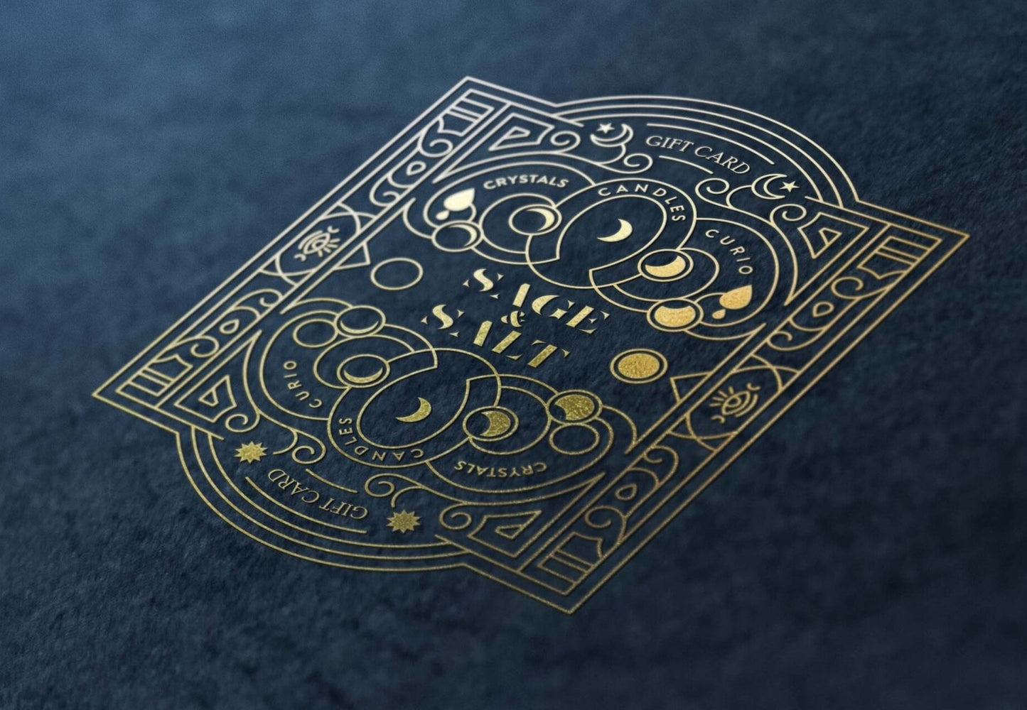 Sage and Salt Gift Card. Crystal Shop. Online crystal store. Ethically sourced crystals and minerals.