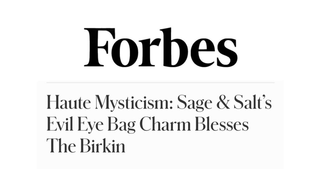 Sage & Salt’s Evil Eye Bag Charm Featured in Forbes