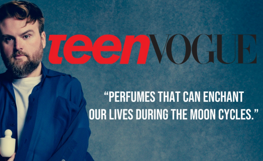 Corbin Chamberlin, founder of Sage & Salt, featured in Teen Vogue fragrance editorial